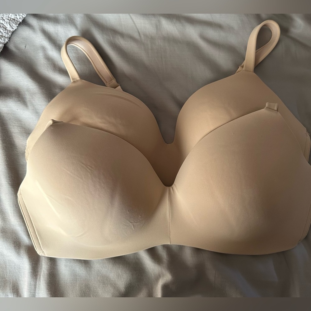 Cacique wireless bras 40D. Tan